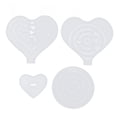 thumbnail image 1 of Molde para posavasos, 4 Uds., 4 estilos diferentes, lavable, reutilizable, adornos DIY para el hogar, arte de resina, 1 of 5