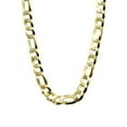 thumbnail image 2 of Mens Gold Chain - Solid Figaro Chain - Silver / 10K / 14K, 2 of 7