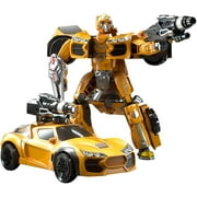 Alloy Deformation Optimus Prime/Bumblebee | 10.2 Inch Car Robots | Manual Assemble Action Figure | Deluxe Edition Desktop Decoration Gifts