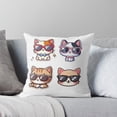 thumbnail image 5 of Ryan; Funny Cat Wearing Sunglasses Throw Pillow Cover 45x45cm – Humorous Cat Lover Decorative Cushion Case for Kids, Gift, 5 of 7