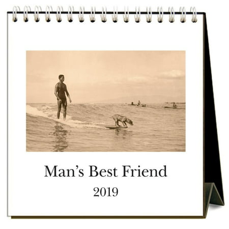 2019 Mans Best Friend Easel Calendar, by Found Image