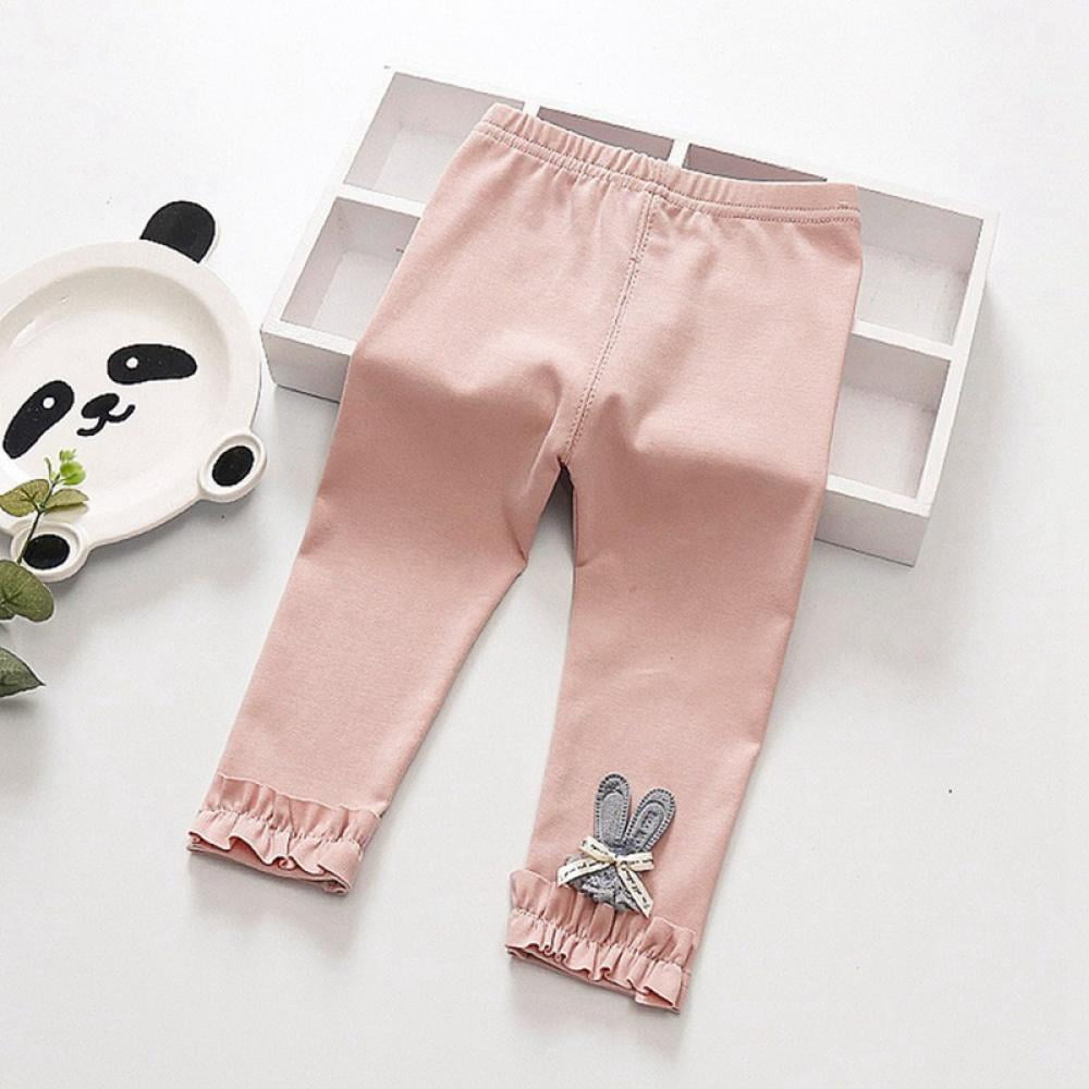 Toddler Baby Girl Leggings Kids Baselayer Pants for Athletic Dance Workout Running Yoga Size3M-4T