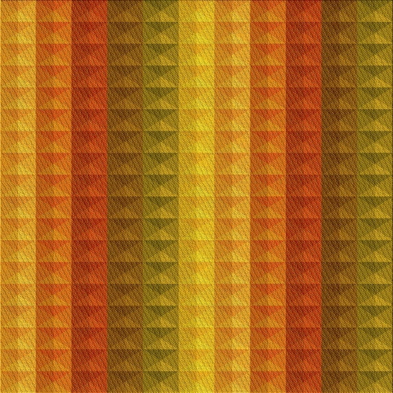 Ahgly Company Indoor Square Patterned Lava Red Area Rugs, 7' Square