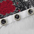 thumbnail image 4 of Homewish Hippie Bohemian Damask Curtains Pack of 2 (42x84 Each), Valentines Day Rose Floral Curtains Blackout, Western Gothic Romantic Bedroom Curtains, Blackout Curtains Home Decor, 4 of 6