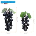 thumbnail image 2 of Uxcell 2 tamaños de uvas artificiales, 10 piezas de racimos de uvas falsas de simulación de plástico, 5 colores, 2 of 6