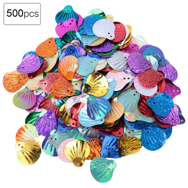SHENMO 50G DIY PVC Shell Shape Sequins Happy Birthday Party Clothes Supplies