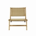 thumbnail image 5 of JONATHAN Y Parker Mid-Century Modern Woven Seagrass Wood Armless Indoor Lounge Chair, Natural, RLX1000A, 5 of 9