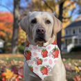 thumbnail image 2 of Dog Bandana 1 Pack,White Cow Strawberry Pattern Bandanas for Dogs,Cat Bandana,Small/ Large Dog Bandana 2 Size,Dog Bandanas Girl Boy, 2 of 5
