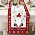 thumbnail image 4 of Christmas Gnome Table Runner Dwarf Striped Cotton And Linen Tablecloth Christmas Decoration For Dining Table And Coffee Table, 4 of 7