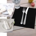 thumbnail image 5 of Efavormart Pack of 5 Premium Black 20" x 20" Washable Cotton Napkins Great for Wedding Party Restaurant Dinner Parties, 5 of 7