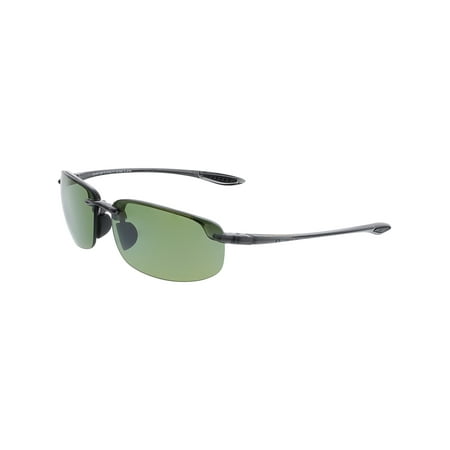 Maui Jim Men's Polarized Ho'Okipa HT807-1115 Green Rimless Sunglasses