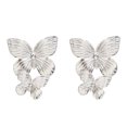 thumbnail image 2 of harmtty 1 Pair Women Fashion Earrings Eye-catching Wild Beautifully Shiny Delicate Everyday Wear Metal Earrings for Everyday Wear, 2 of 8