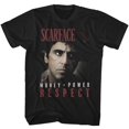 thumbnail image 1 of T-Shirt Noir pour Adulte Scarface Mopower 4TG, 1 of 2