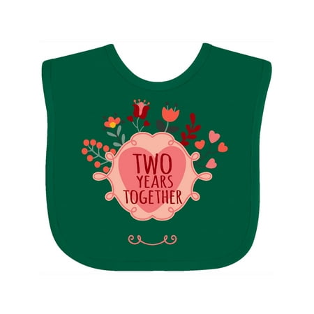 

Inktastic Gift for 2nd Anniversary Gift Baby Boy or Baby Girl Bib