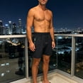 thumbnail image 6 of EOYWHK Chino Shorts Quick Dry Breathable Elastic Waist Chino Shorts for Men Soft Lightweight Casual Activewear Daily Wear Outdoor Black L, 6 of 6