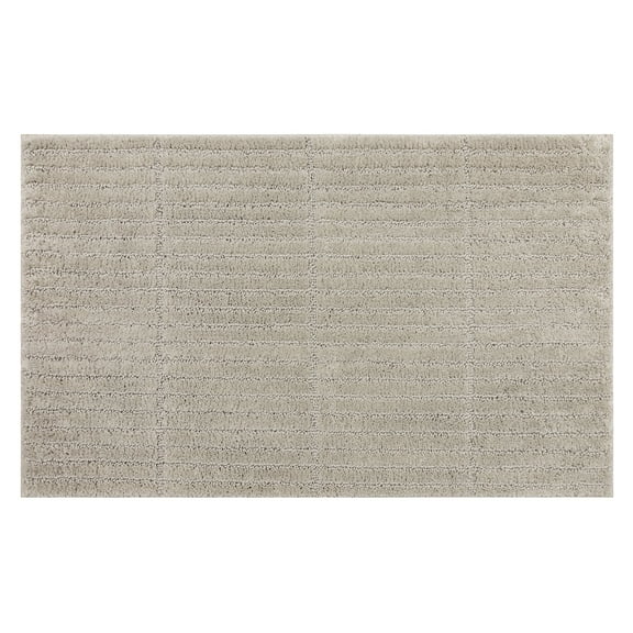 Mohawk Sanctuary Bath Mat Soft Absorbent Quick Dry Machine Washable Non-Slip Bathroom Mat, Flint, 24" x 40"