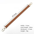 thumbnail image 7 of Ladies Short Bag Strap, Handle Replacement Bag Belt, Lobster Clasp, Shoulder Bag Brown, 7 of 7