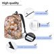 thumbnail image 3 of Disketp Colorful Seashells Mochila de Lona Estampada, Mochila Escolar de Viaje Ligera para Estudiantes y Portátil-Medium, 3 of 5