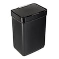 thumbnail image 4 of Honey Can Do 13.2 Gallon Trash Can, Touchless Kitchen Trash Can, Black Stainless Steel, 4 of 9