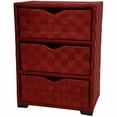 thumbnail image 4 of Oriental Furniture Natural Fiber Chest of Drawers, 3 Drawer, mocha color, 4 of 5