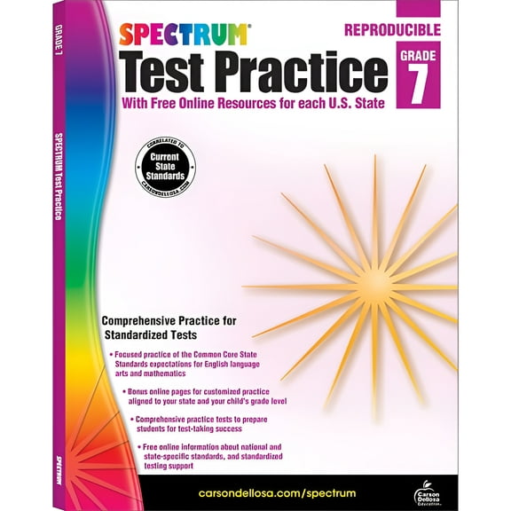 Spectrum Spectrum Test Practice, Grade 7, (Paperback)