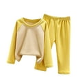 thumbnail image 2 of Tdoqot Little Girls Sweatshirt and Wide Leg Pant- Spring Clothes Cotton Soft Girls Outfits Set Yellow Size 6T, 2 of 3