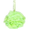 thumbnail image 1 of Esponja de baño y ducha de lufa, exfoliante corporal para mujeres y hombres, esponja de malla grande para limpieza corporal, con cuerda para colgar, bola de baño y ducha, color verde., 1 of 5