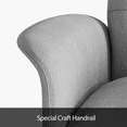 thumbnail image 3 of Power Recliner Chair with Heated & Massage, Adjustable Electric Lazy Boy Reclining Chair with Lumbar Support Pillow, Soft Fabric, Beige, 3 of 12
