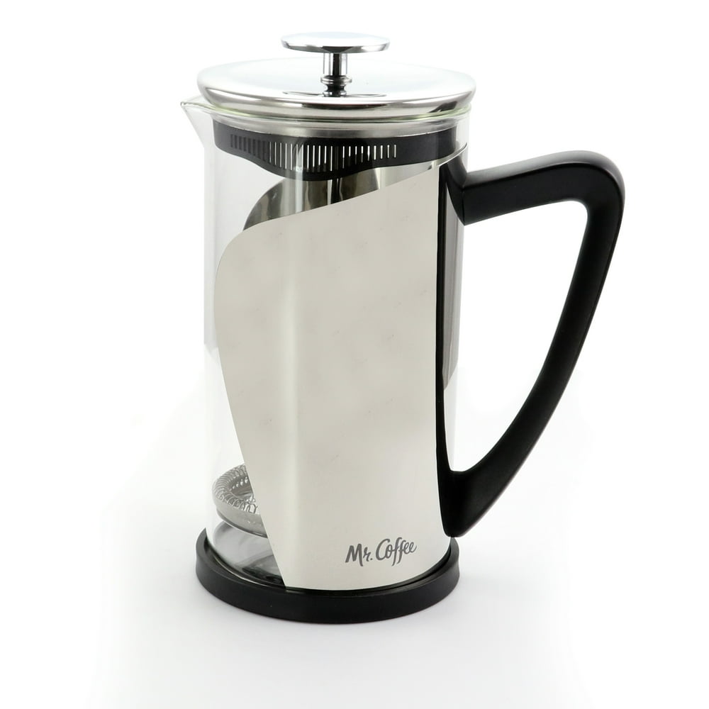 Mr. Coffee Maraba 33 Ounce French Press Glass Carafe Coffee Maker with