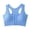 Blue, variant on Front Closure Bra for Women Sports Wirefree Post Surgery Bra Front Closure Racerback Compression Mastectomy Bras