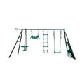 Metal Swing Set for Outside, 5 in 1 Kids Backyard Swing Set, Outdoor Swing Set, Backyard