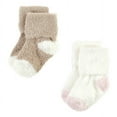 thumbnail image 3 of Hudson Baby Infant Girl Cozy Chenille Newborn and Terry Socks, Mauve Mint Dot, 12-24 Months, 3 of 6