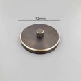 thumbnail image 4 of 1pices Black Ashtray With Lidoutdoor Smokeless Ashtray With Cover Ashtray Set Outdoor Terrace Metal Cigarette Butt Container Brass Odorless Deodo, 4 of 5