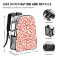 thumbnail image 4 of Susaid Beige Flowers Print Clear Backpack See Through Transparent Plastic Clear Bookbags for School, College, Stadium,Work, 4 of 7