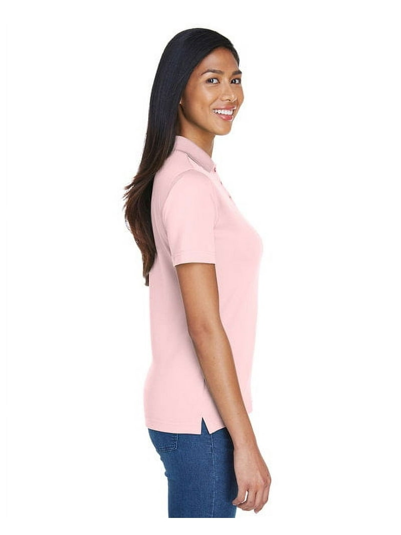 UltraClub 8404 Ladies Cool & Dry Sport Polo Pink XX-Large