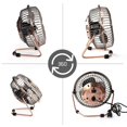 thumbnail image 4 of ZHAOCHENG Miniventilador de escritorioUSBFlexibleRotación de 360°Ventilador de escritorio con carcasa metálicaUSBSilencioso4 pulgadaspara computadoras portátilesoficinacasaPCComputadoraBronce, 4 of 5