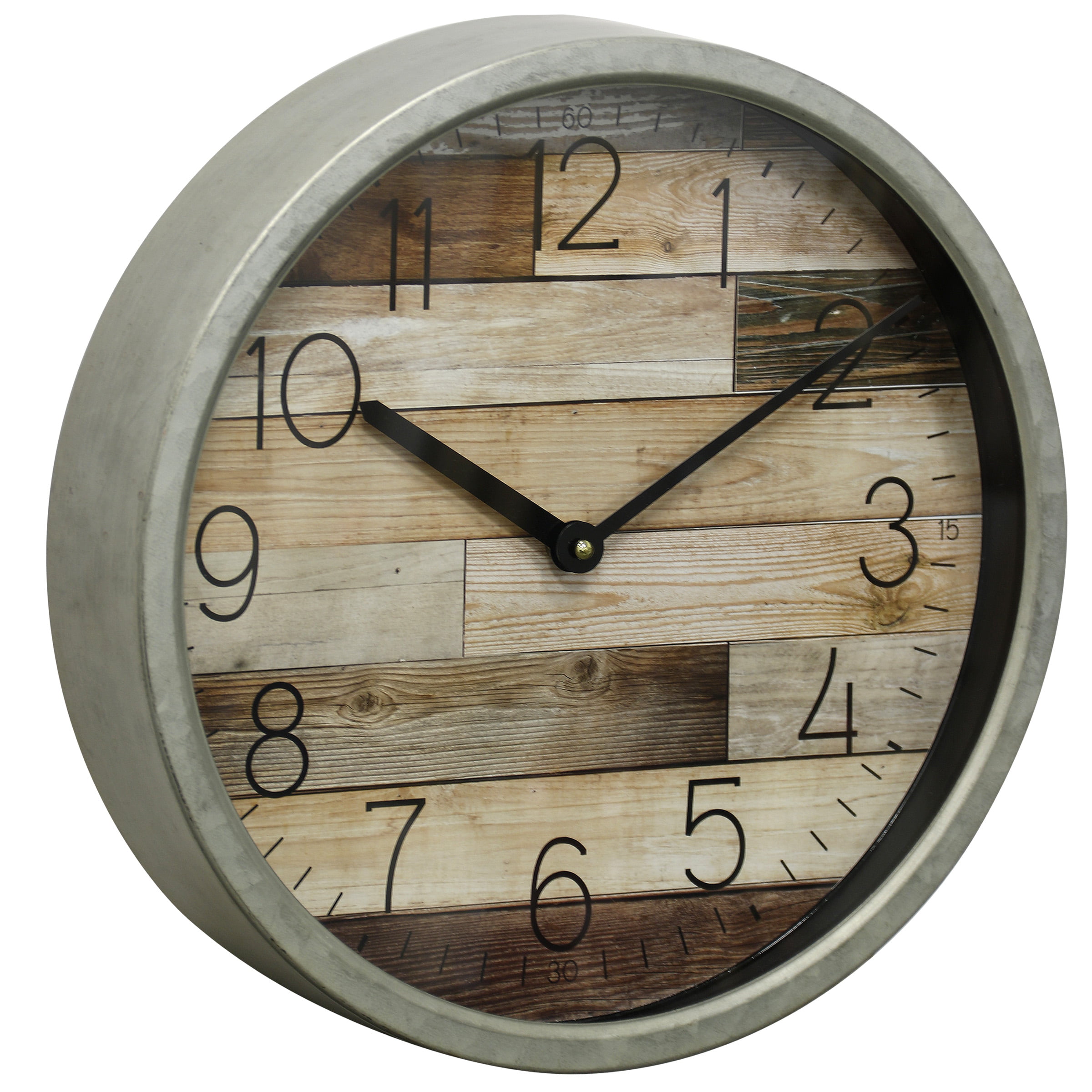 Wooden Analog Wall Clock Fancy Premium Home Decor Big Size Wall Clock 