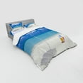 thumbnail image 2 of Ambesonne Beach Bedding Set 4 Pcs, Summer Season Vibes Sea, Queen, White Cream Blue, 2 of 2