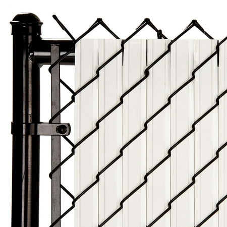 Maximum Privacy White SoliTube Slats™ for 6ft Chain Link (Best Chain Link Fence)