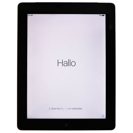 Apple iPad 9.7-inch (4th Generation 2012) A1460 (Verizon + WiFi) Space Gray 16GB