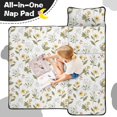 thumbnail image 4 of Pioneer Flower Floral Print Pattern Teens Toddler Nap Mat with Pillow, Sleeping Mat Bag for Preschool Daycare 59"x22", 4 of 6