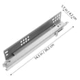 thumbnail image 5 of PAMINGONO 2pcs Soft Close Drawer Slides Rail Mute Effect Rolled Steel, 5 of 6