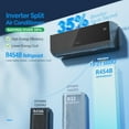 thumbnail image 4 of Matladin 9000 BTU Mini Split Air Conditioner & Heater, 19 SEER2 115V Inverter, Ductless Wall AC Unit with Heat Pump & Installation Kit, Black, 4 of 9
