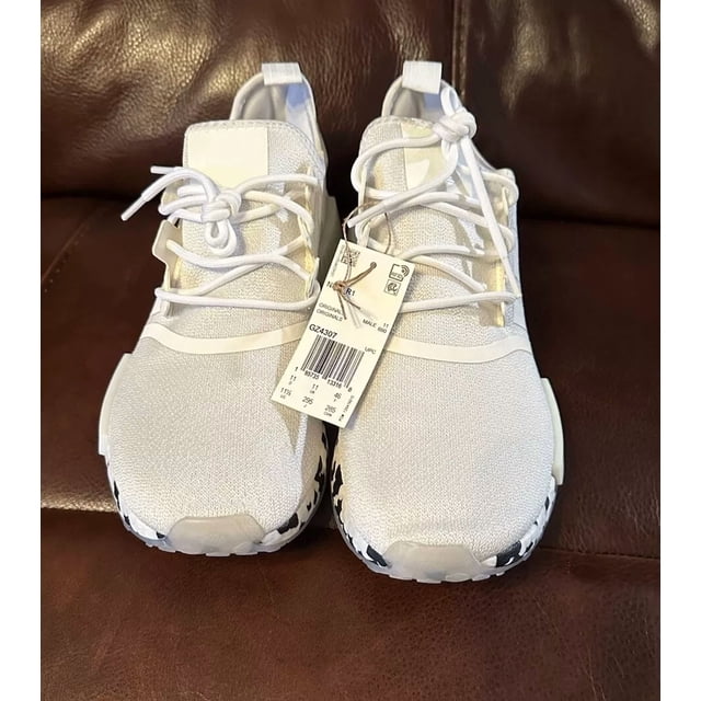 Adi-das NMD R1 Casual Shoes White / Gray Mens Sz 11.5 GZ4307 NEW