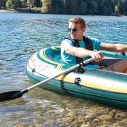 Intex Seahawk 3 Person Inflatable Rafting Boat Set w/ Aluminum Oars & Pump