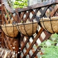 thumbnail image 5 of Metal Half Round Wall Planter with Coco Liner, Hanging Basket for Outdoor Plants, Wall Pot Holder, Fence Hanging Planters Outdoor, Balcony and Porch Decor, 5 of 9