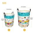 thumbnail image 5 of Balery Funny Farm Round Laundry Basket with Handles Waterproof Freestanding Laundry Hamper for Clothes Toys in the Dorm and Family-Small, 5 of 8