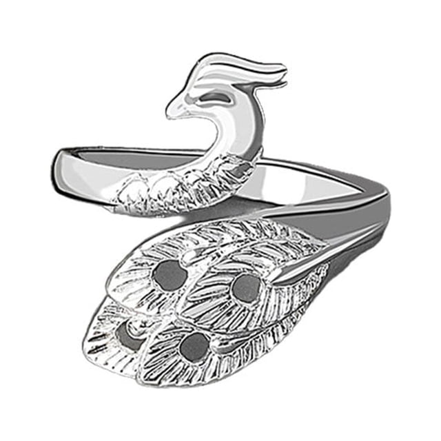 Qarigey Bucle de tejer, joyería estereoscópica en forma antigua, anillo de apertura Vintage, herramientas artesanales, suministros de Ropa, zapatos y accesorios Miscelánea NJ135 Plata