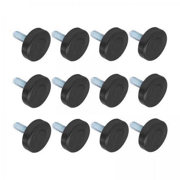 Niveladores de muebles,Niveladores de pies de muebles con rosca ajustable de 1/4",Niveladores de muebles para mesa,silla,gabinete,patas,Niveladores de muebles ajustables de 1/4-20 Fácil