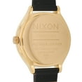 thumbnail image 2 of Nixon Clique Black Leather Gold Stainless Steel White Dial 38 mm Watch A1250-1964-00, 2 of 3